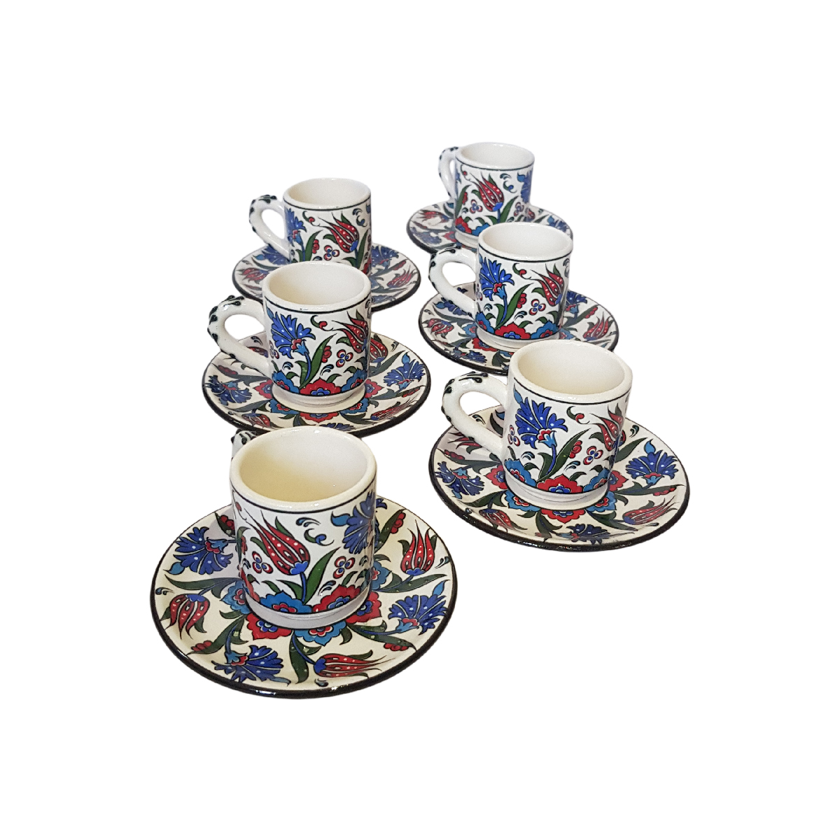 Ceramic Turkish coffee set 2
