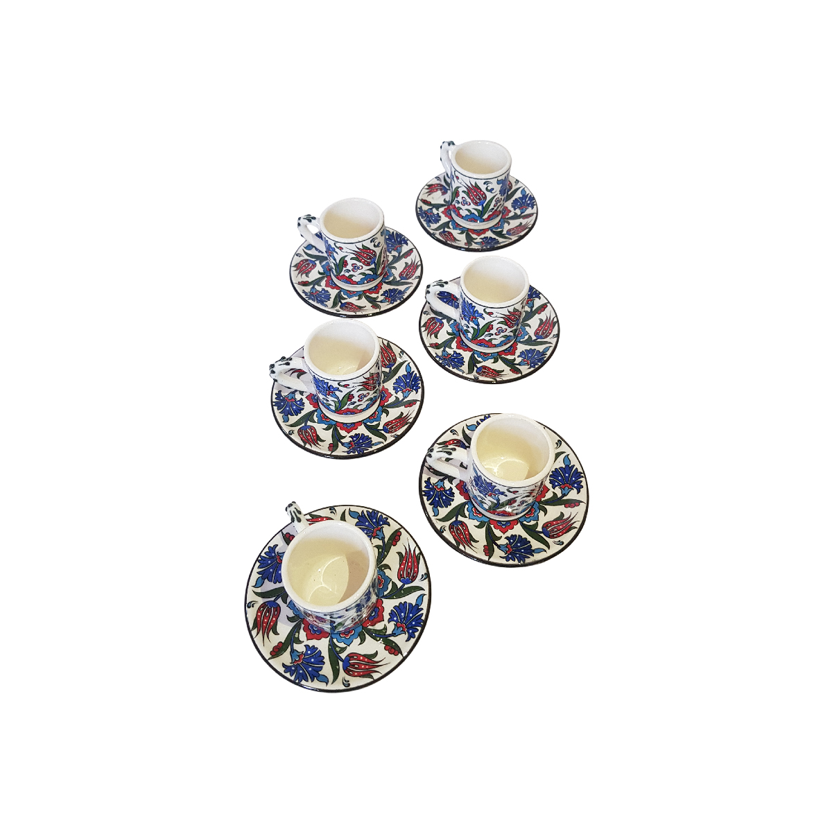 Ceramic Turkish coffee set 4